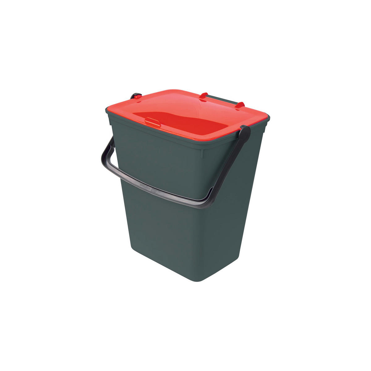 Eco-Logico Abfalltrennbehälter 4er Set mehrfarbig B/H/L: ca. 26,5x41x30,5 cm Abfalltrennbehälter_4xca.14l - mehrfarbig/grau (30,50/26,50/41,00cm) - Eco-Logico
