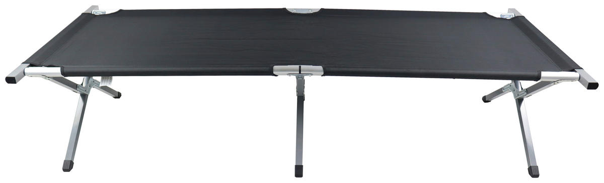 VCM Feldbett Tosali schwarz Textilene B/H/L: ca. 70x45x210 cm Tosali - schwarz (210,00/70,00/45,00cm) - VCM