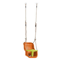 AXI Babyschaukelsitz orange B/H/L: ca. 37x39x49 cm Babyschaukelsitz - orange/lindgrün (49,00/37,00/39,00cm) - AXI