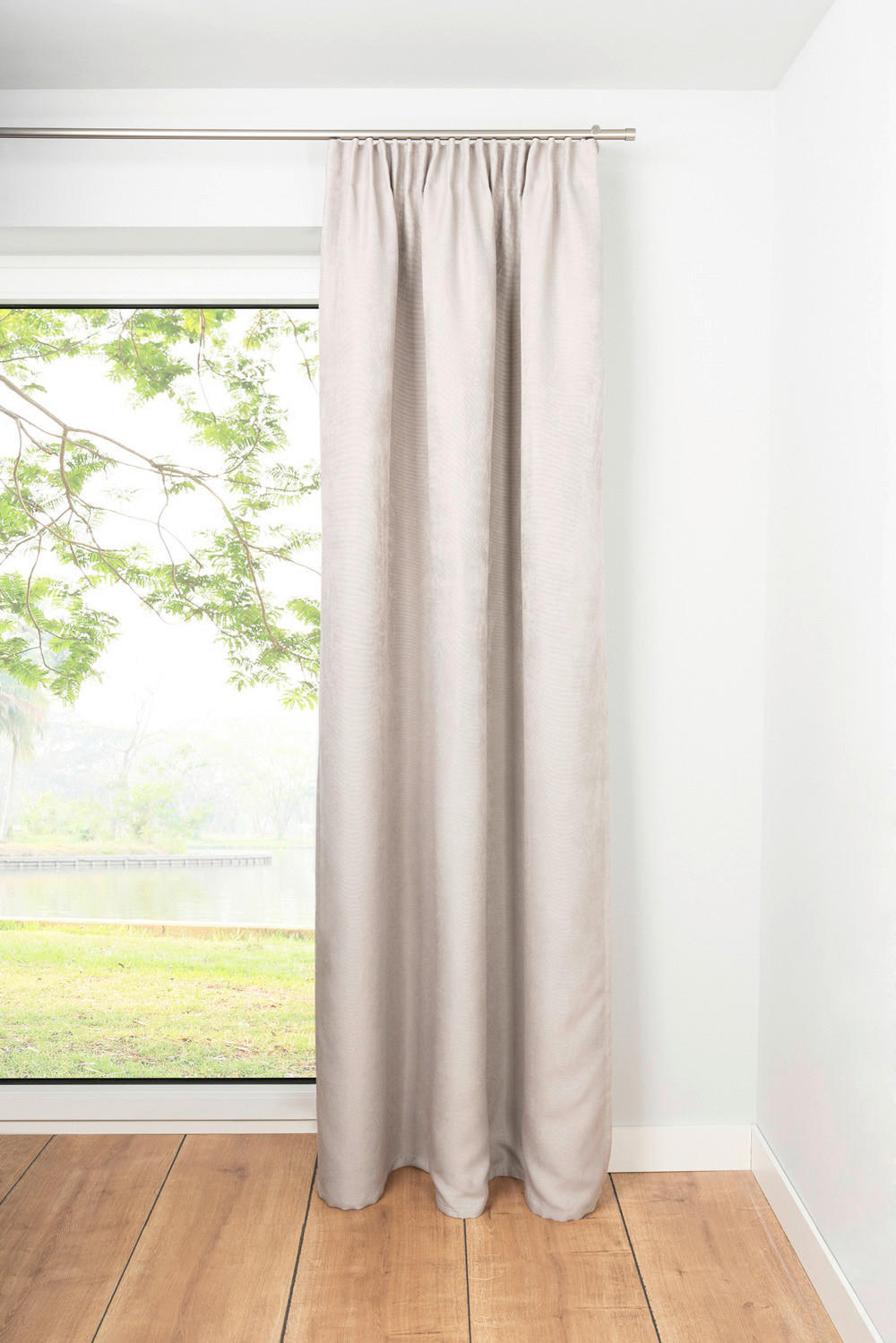 Kombivorhang 2er Pack Dim grau B/L: ca. 135x245 cm Dim - grau (135,00/245,00cm)