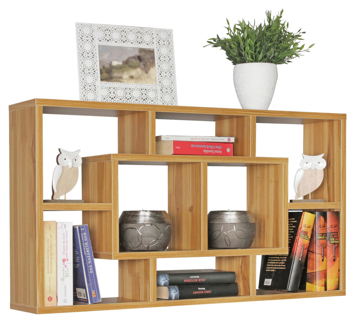 Wandregal buche lackiert Nachbildung B/H/T: ca. 85x47,5x16 cm Wandregal - buche (85,00/47,50/16,00cm) - Wohnling