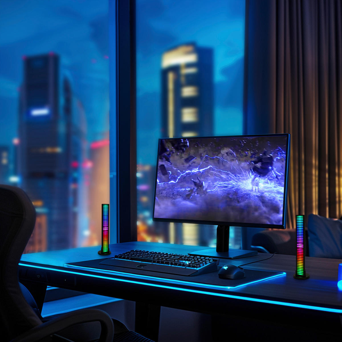 Nolo LED-RGB-Tischleuchte B/H/L: ca. 3x22x3,1 cm LED-RGB-Tischleuchte_Flash - (3,10/3,00/22,00cm) - Nolo