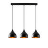 Opviq Pendelleuchte Tattoo schwarz Metall B/H/T/L/D: ca. 18x114x18x68x18 cm E27 3 Brennstellen Tattoo - schwarz (68,00/18,00/114,00cm) - Opviq