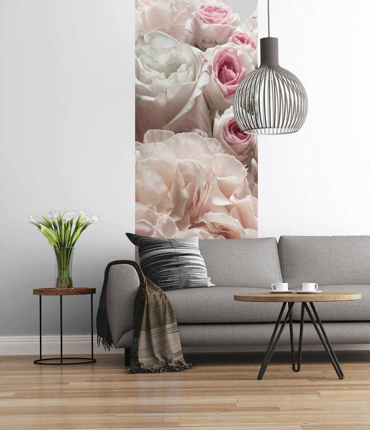 Komar Fototapete Englische Rosen B/L: ca. 100x280 cm Englische Rosen - (100,00/280,00cm) - Komar