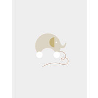 Komar Poster Baby Happy Elefant B/L: ca. 30x40 cm Baby Happy - (30,00/40,00cm) - Komar