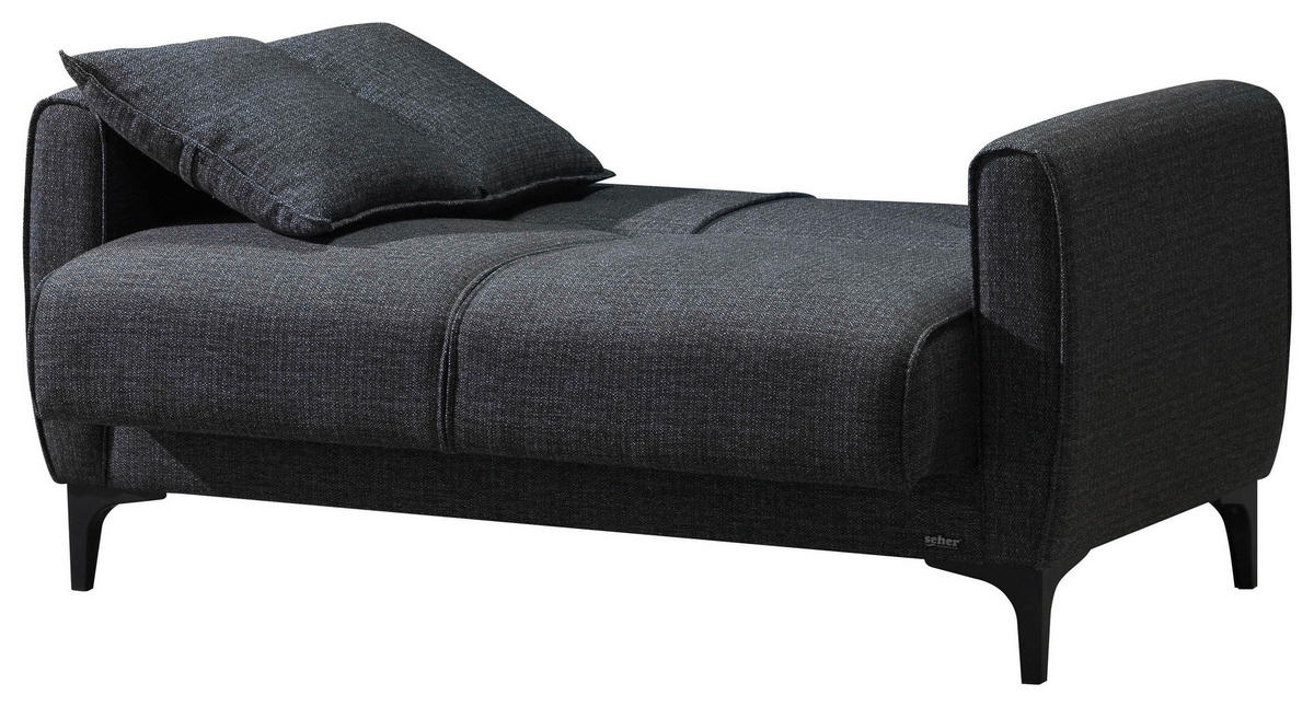 Sofa 3-2-1 San Marino anthrazit Microfaser San Marino - schwarz/anthrazit
