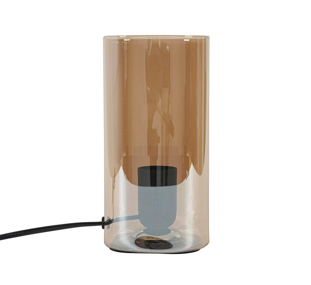 Nolo Tischleuchte Paige amber Glas B/H/L: ca. 9,5x20x9,5 cm E27 1 Brennstellen Paige - amber (9,50/9,50/20,00cm) - Nolo