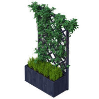 UPYARD Pflanzkasten CLASSIC schwarz Holz B/H/L: ca. 40x160x80 cm CLASSIC - schwarz (80,00/40,00/160,00cm) - UPYARD