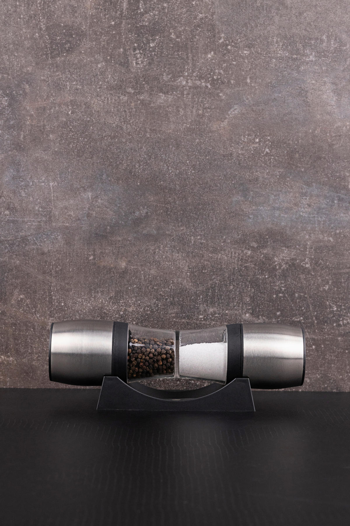 MASTERPRO Salz- u. Pfeffermühle FOODIES COLLECTION silber Edelstahl B/D: ca. 23x5 cm FOODIES COLLECTION - silber (5,00cm) - MASTERPRO