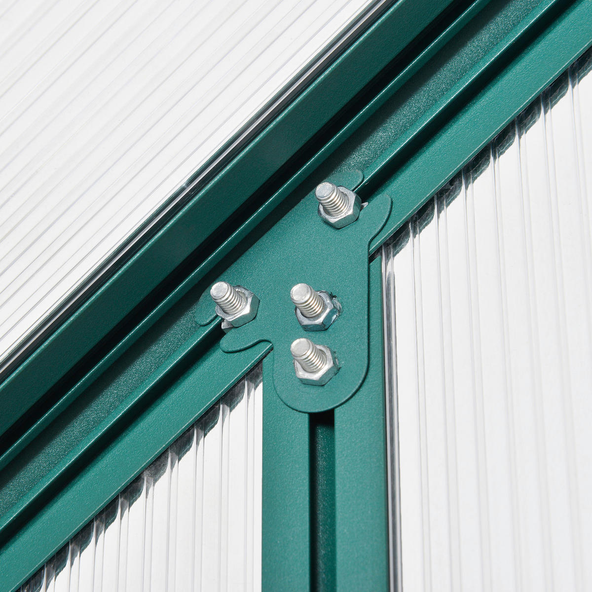 Outsunny Gewächshaus B/H/T: ca. 190x220x190 cm Gewächshaus MH845-421V01 - grün/transparent (190,00/220,00/190,00cm) - Outsunny