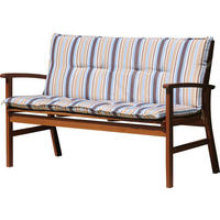 Grasekamp Auflage für Gartenbank Rio Grande blau Polyester-Mischgewebe B/H/L: ca. 96x5x142 cm Rio Grande - blau/sand (142,00/96,00/5,00cm) - Grasekamp
