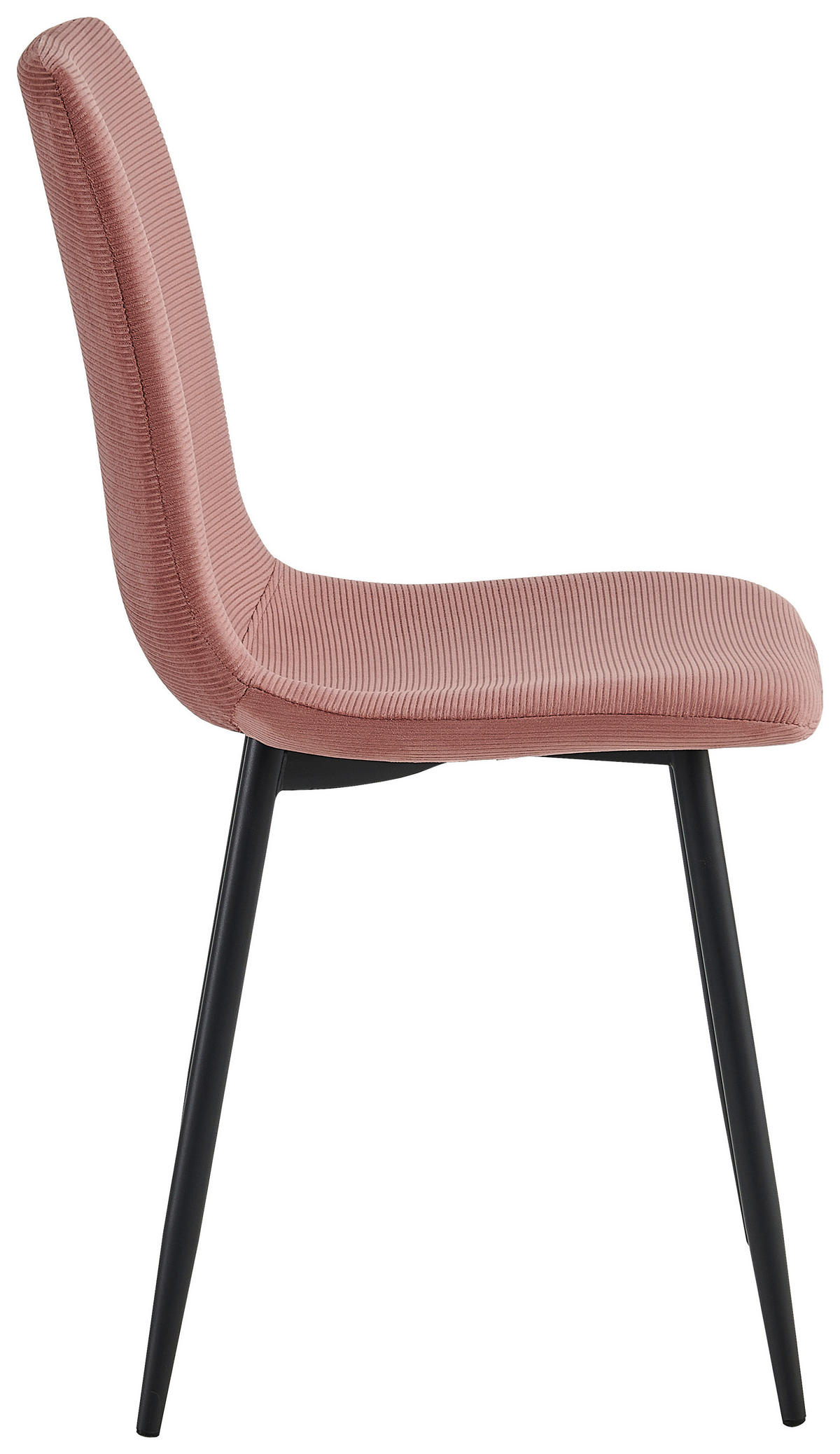 Stuhl Leipzig, 4er-Set altrosa Microfaser Metall B/H/T: ca. 44x92x54 cm Leipzig, 4er-Set - altrosa (44,00/92,00/54,00cm) - Hela