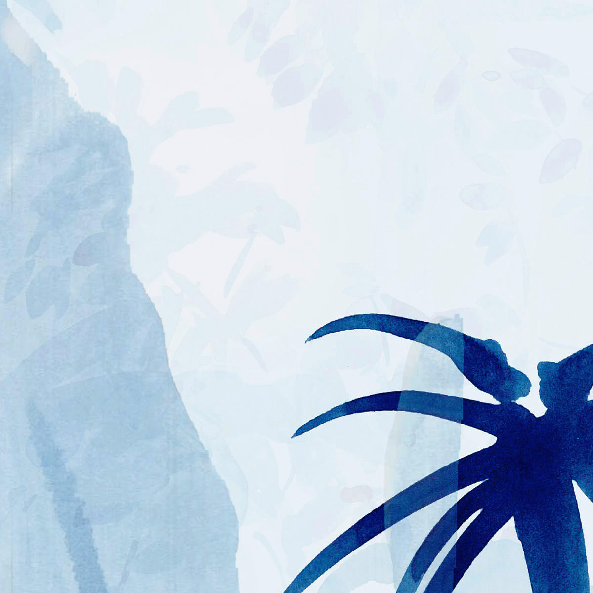 Komar Fototapete Blue Jungle B/L: ca. 300x280 cm Blue Jungle - (300,00/280,00cm) - Komar