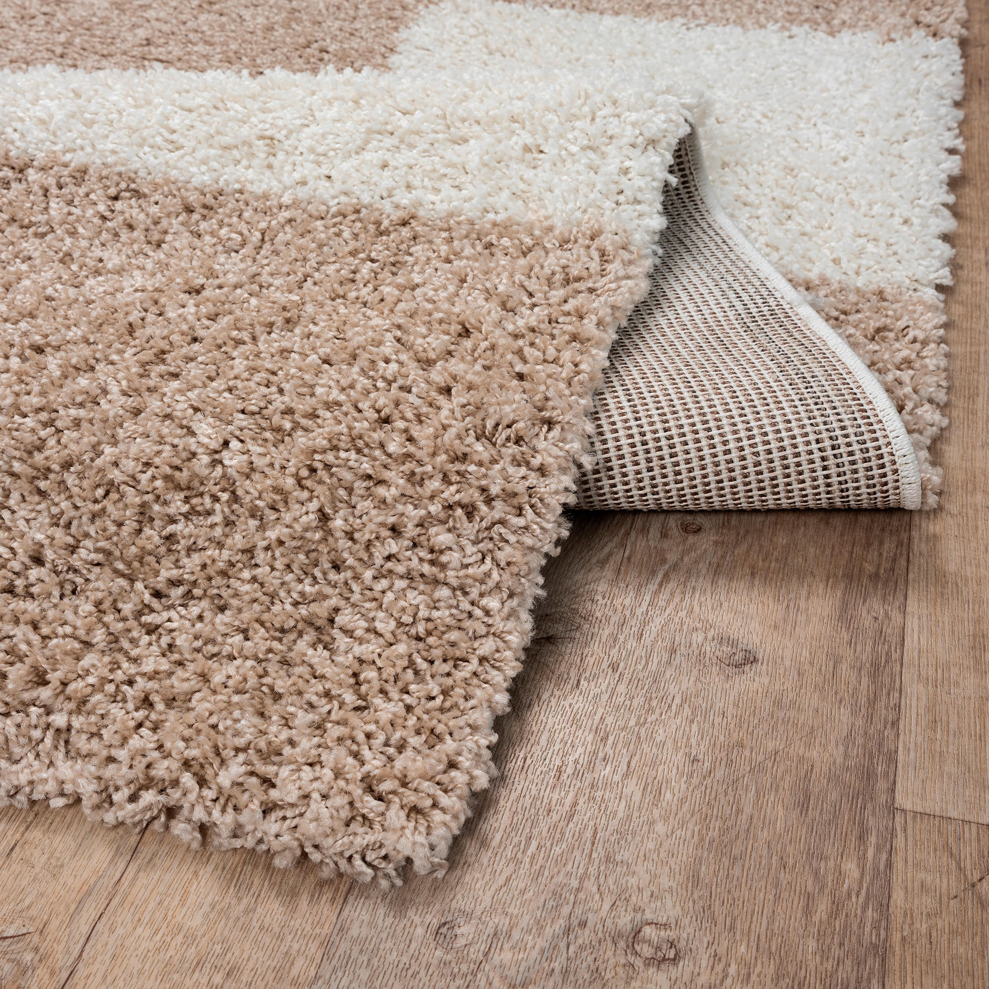 Thumbnail - Sanat Hochflorteppich MILANO beige B/L: ca. 80x200 cm