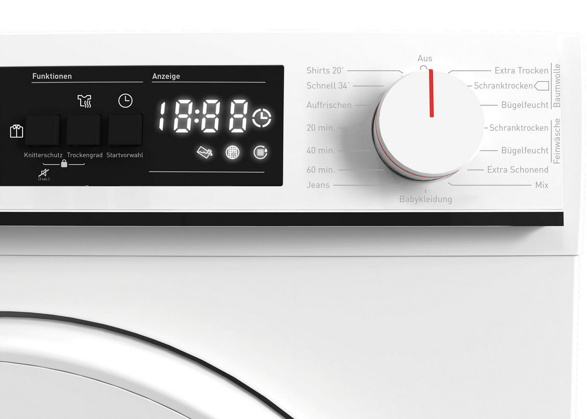 Sharp Wärmepumpentrockner KD-NHA7S7PW21-DE Wärmepumpentrockner KD-NHA7S7PW21DE - weiß (59,60/84,50/52,50cm) - Sharp