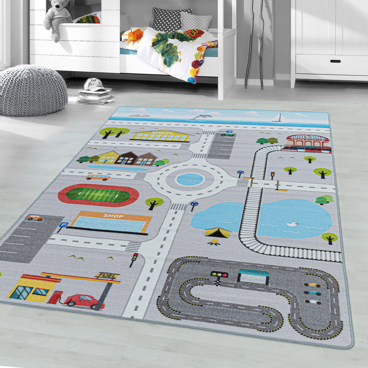 Ayyildiz Teppich PLAY grau B/L: ca. 120x170 cm PLAY - grau (120,00/170,00cm) - Ayyildiz