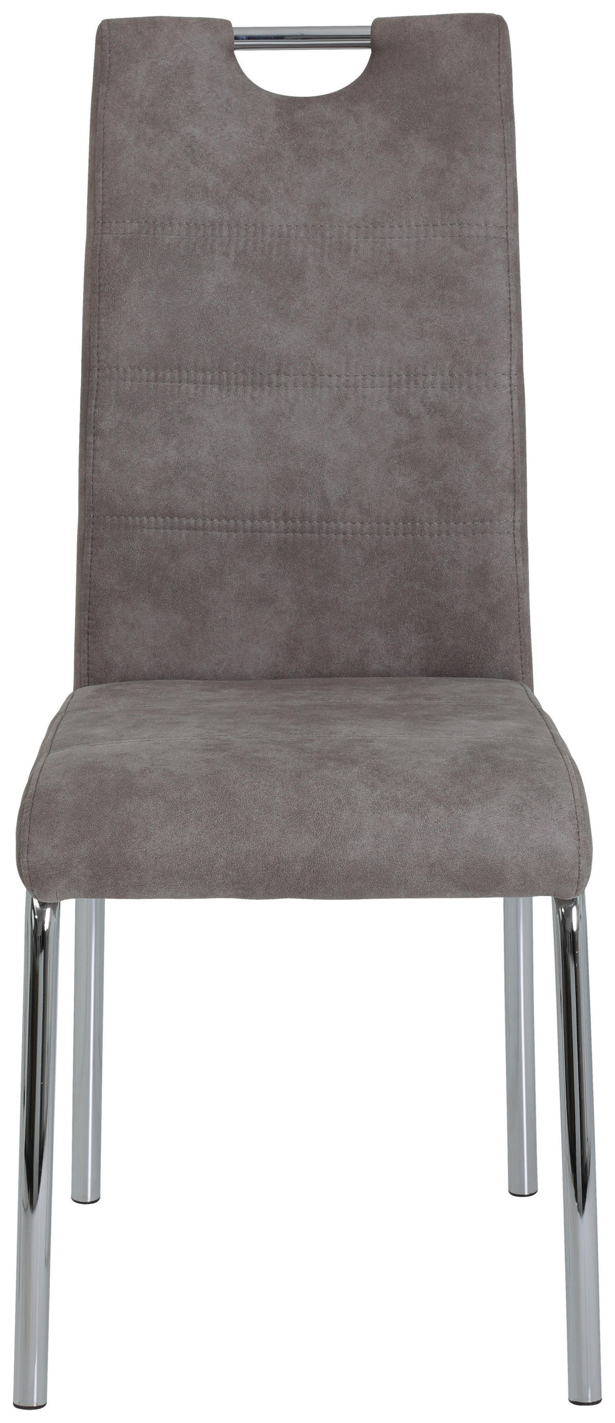 Stuhl Susi 4er Set grau Vintage Microfaser B/H/T: ca. 44x98x61 cm Susi 4er Set - grau (44,00/98,00/61,00cm) - Hela
