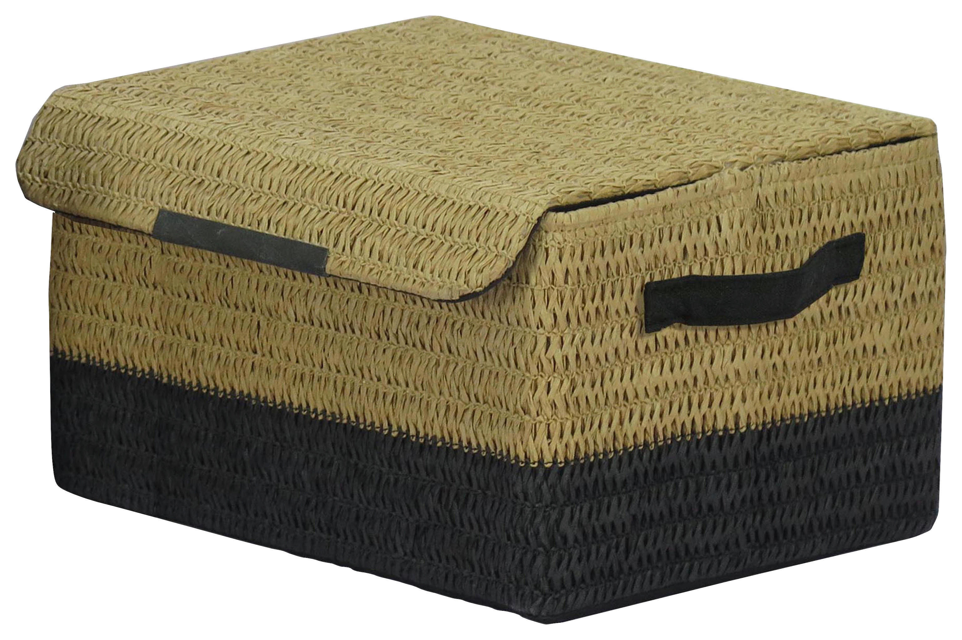 POCOline Korb khaki Polyester B/H/L: ca. 35x20x25 cm Aufbewahrungskorb_Luna_klein - natur/khaki (25,00/35,00/20,00cm) - POCOline