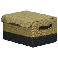 POCOline Korb khaki Polyester B/H/L: ca. 35x20x25 cm Aufbewahrungskorb_Luna_klein - natur/khaki (25,00/35,00/20,00cm) - POCOline