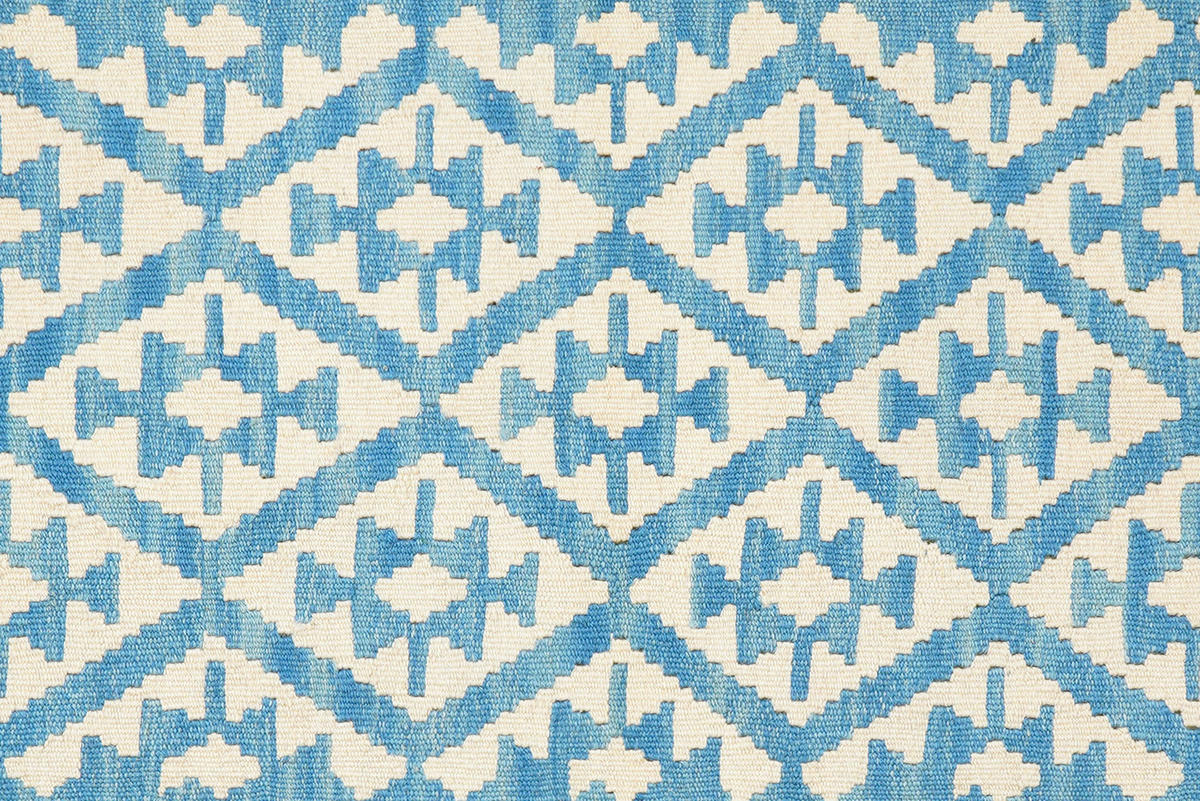 PersaTepp Teppich Kelim Gashgai blau B/H/L: ca. 109x1x145 cm Kelim Gashgai - blau/beige (145,00/109,00/1,00cm) - PersaTepp
