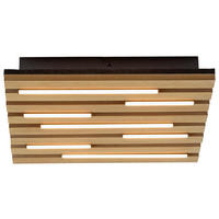 Just Light Deckenleuchte Eiche B/H/L: ca. 30x5x30 cm Deckenleuchte_Akustik - Eiche (30,00/30,00/5,00cm) - Just Light