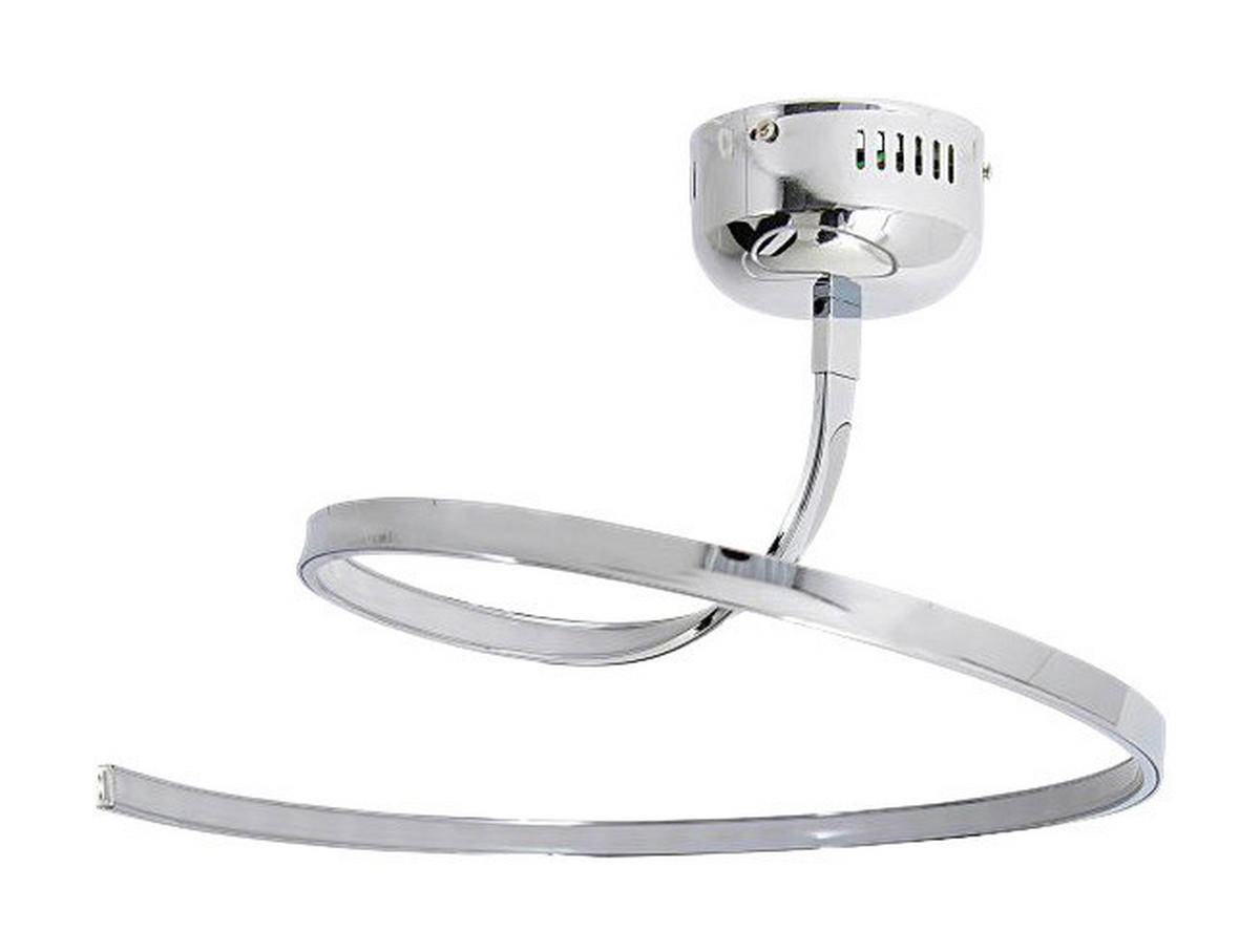 Näve Leuchten LED Deckenleuchte NV1183642 Chrom Aluminium Kunststoff H/D: ca. 32x60 cm null 1 Brennstellen Loop Line - Chrom (60,00/32,00cm) - Näve Leuchten