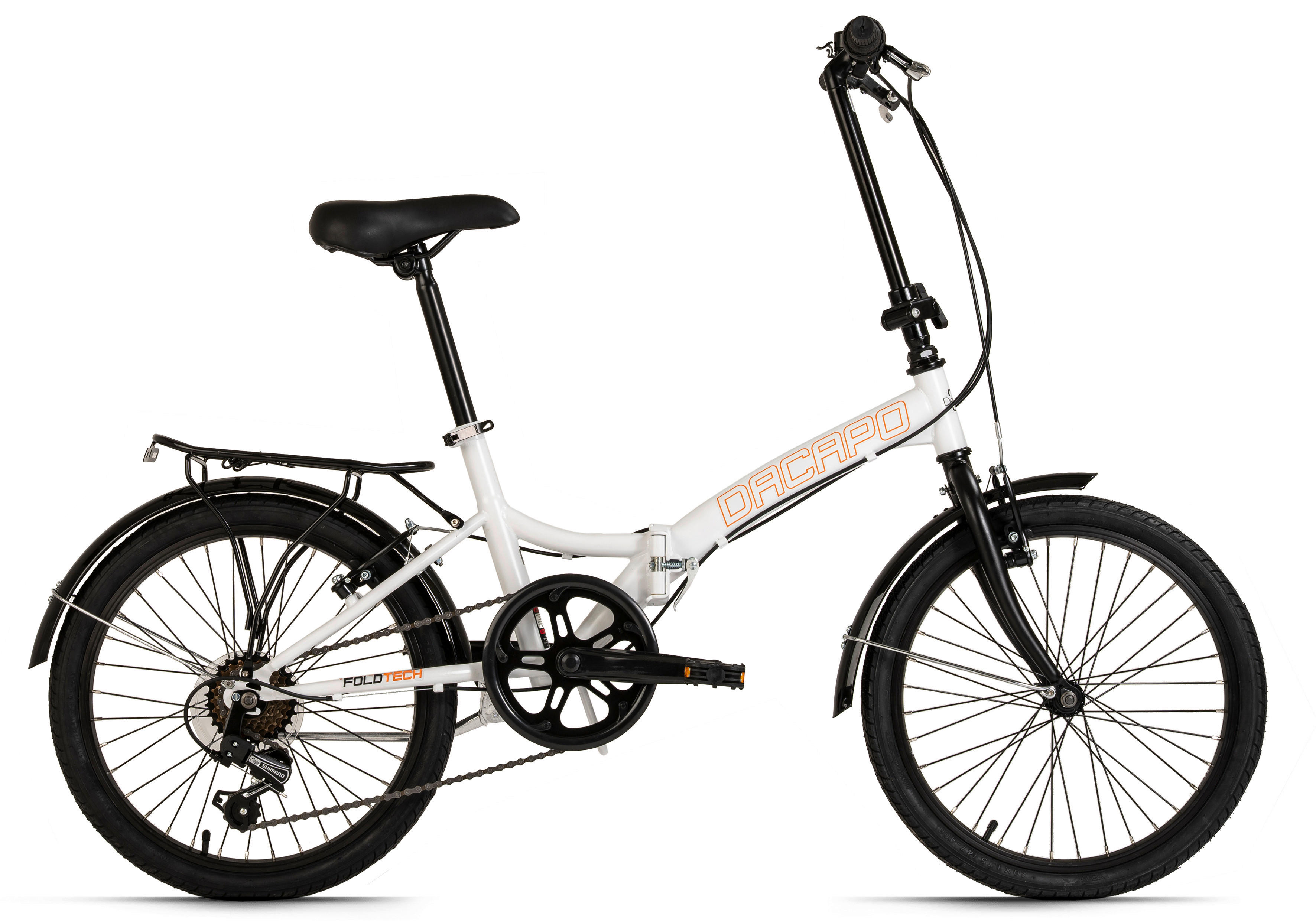 DaCapo Faltrad Foldtech Foldtech 20 Zoll Rahmenhöhe 32 cm 6 Gänge weiß weiß ca. 20 Zoll Foldtech - weiß (118,00/23,00/55,00cm) - DaCapo