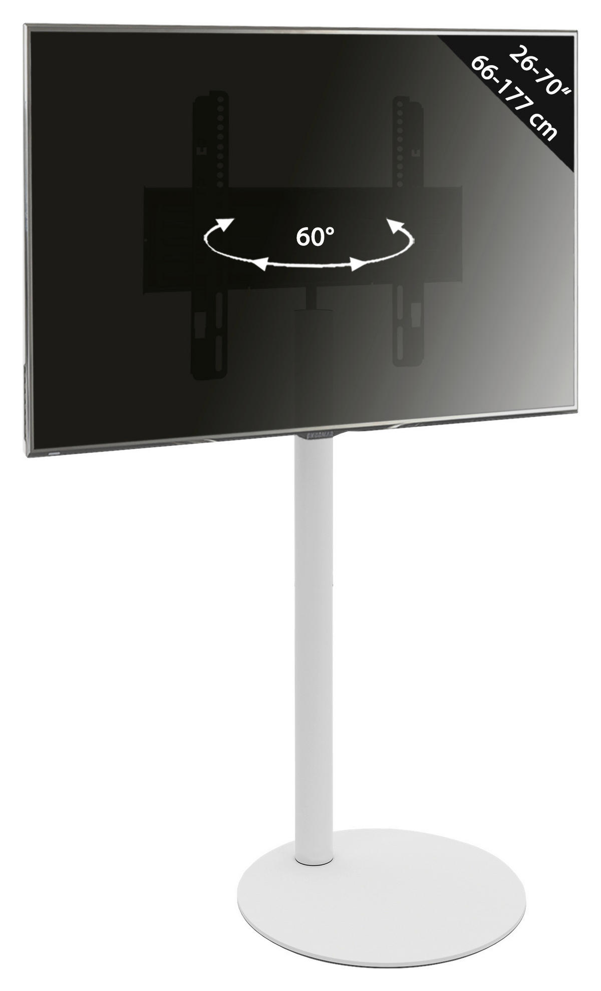 VCM TV-StandfußCirla weiß Cirla - weiß (55,00/100,00/45,00cm) - VCM