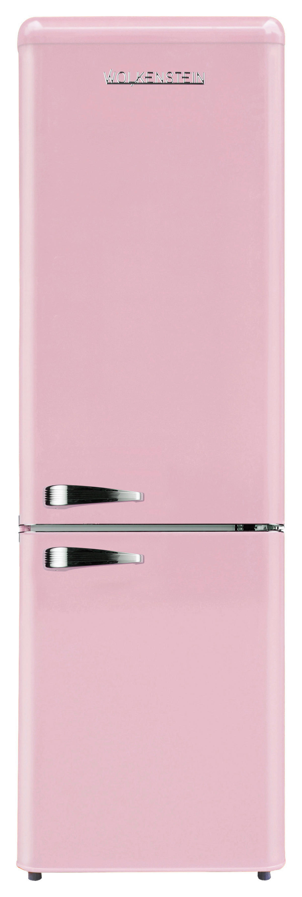 Wolkenstein Retro Kühl-/Gefrierkombination KG250.4RT SP A++ pink B/H/T: ca. 54,6x177,5x62,6 cm Kühl-/Gefrierkombi KG250.4RT SP A++ - pink (54,60/177,50/62,60cm) - Wolkenstein