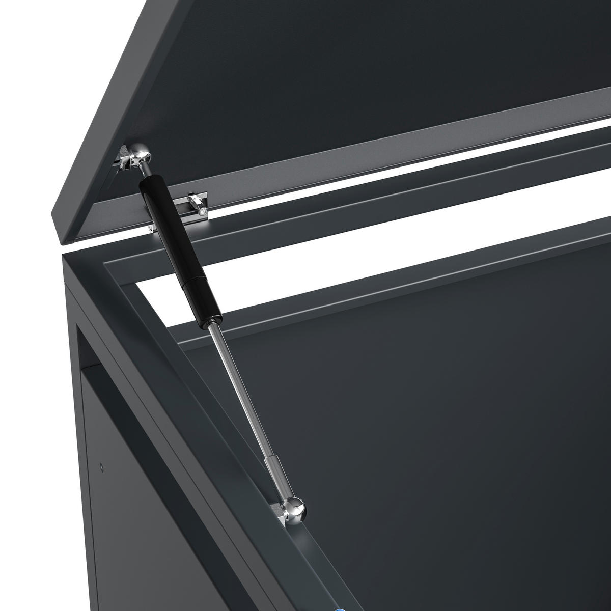Westmann Mülltonnenbox Lacina braun B/H/L: ca. 264x116x80 cm Lacina - braun (80,00/264,00/116,00cm) - Westmann