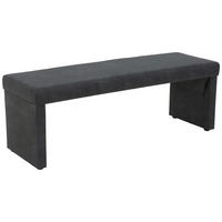Polsterbank Melanie anthrazit Vintage Optik B/H/T: ca. 140x49x48 cm Melanie - anthrazit (140,00/49,00/48,00cm)