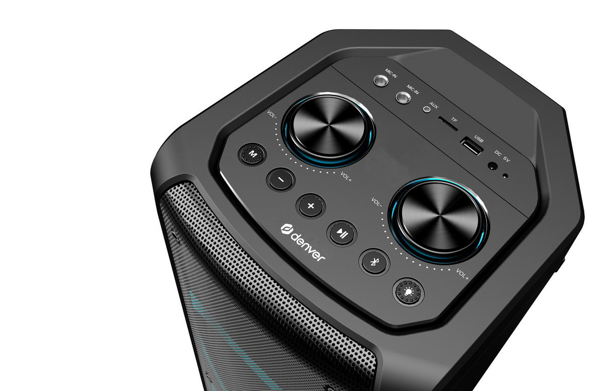 Denver Bluetooth-Trolleylautsprecher BPS-352 B/H/T: ca. 23x59x24,7 cm BT_Lautsprecher_BPS-352 - (23,00/59,00/24,70cm) - Denver