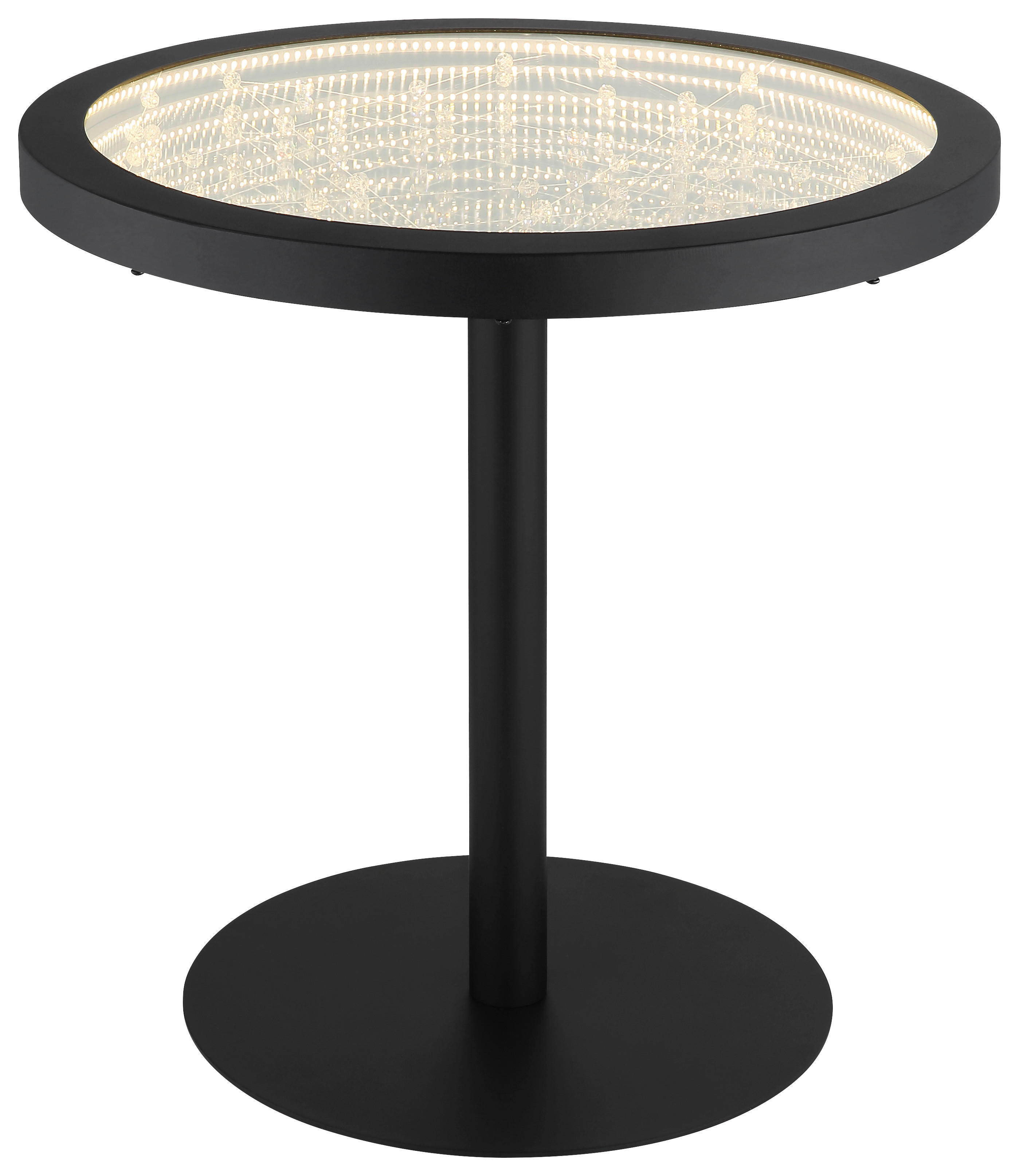 GLOBO LED-Stehleuchte schwarz Glas Metall H/D: ca. 47,5x50 cm 1 Brennstellen BRYON - schwarz (50,00/47,50cm) - GLOBO