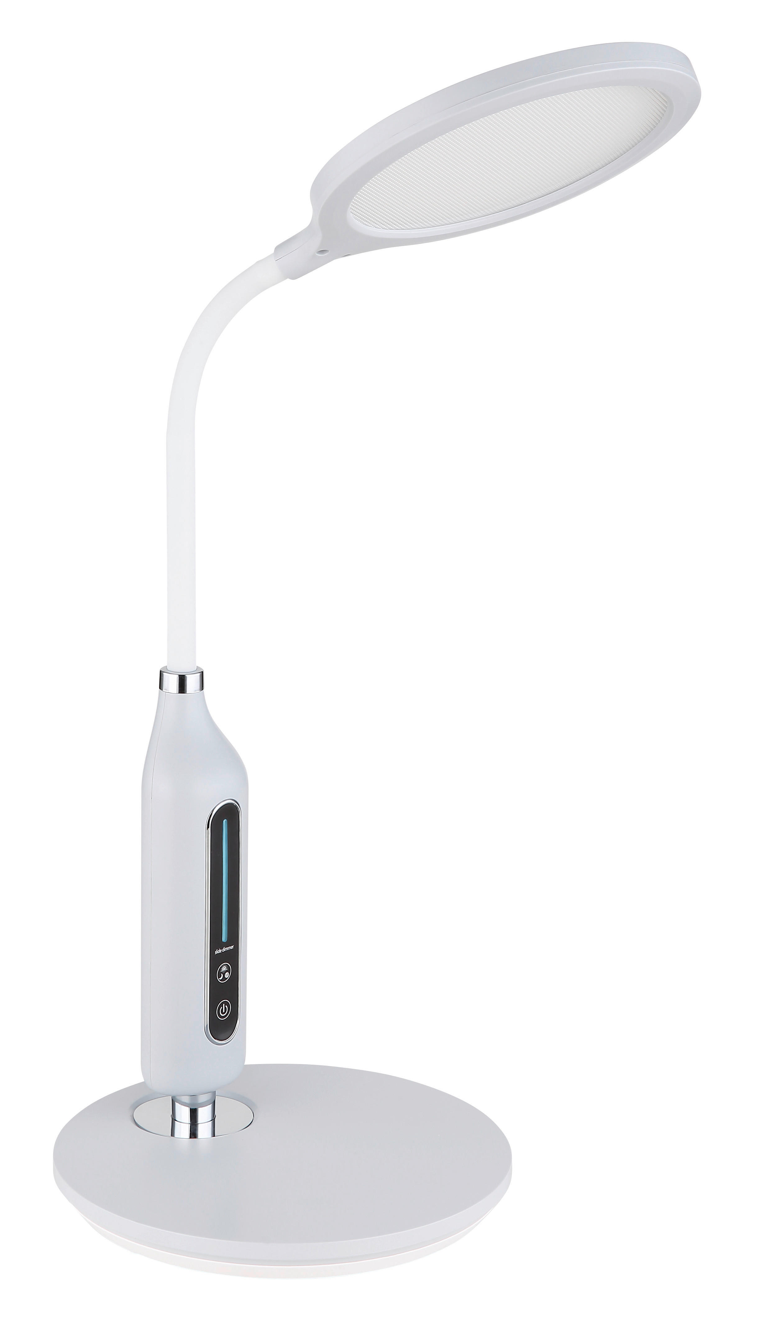 GLOBO LED-Schreibtischleuchte Fruggy 58435G Chrom Chrom Kunststoff H: ca. 41 cm Fruggy - Chrom (41,00cm) - GLOBO