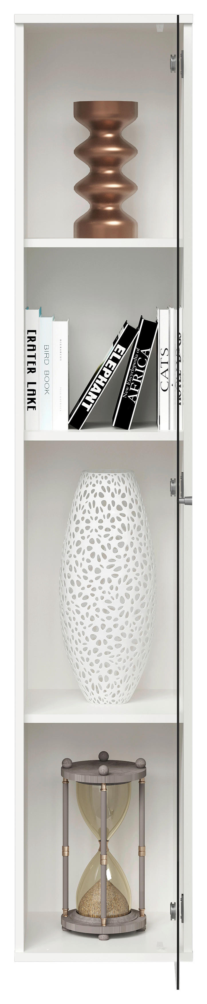 Vitrine  weiß B/H/T: ca. 32x171x33 cm Bora_112_Vitrine 109-112 - weiß (32,00/171,00/33,00cm)