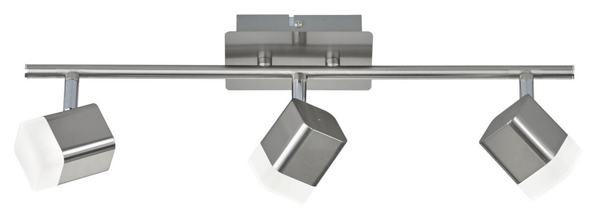 Spot nickel Metall B/H/L: ca. 48x15x9 cm 3 Brennstellen LED-Spot_3flg.Roubaix - nickel (9,00/48,00/15,00cm)