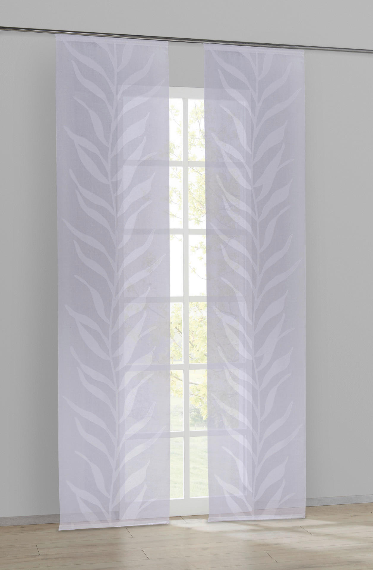 POCOline Schiebevorhang Irina weiß B/L: ca. 60x245 cm Irina - weiß (60,00/245,00cm) - POCOline