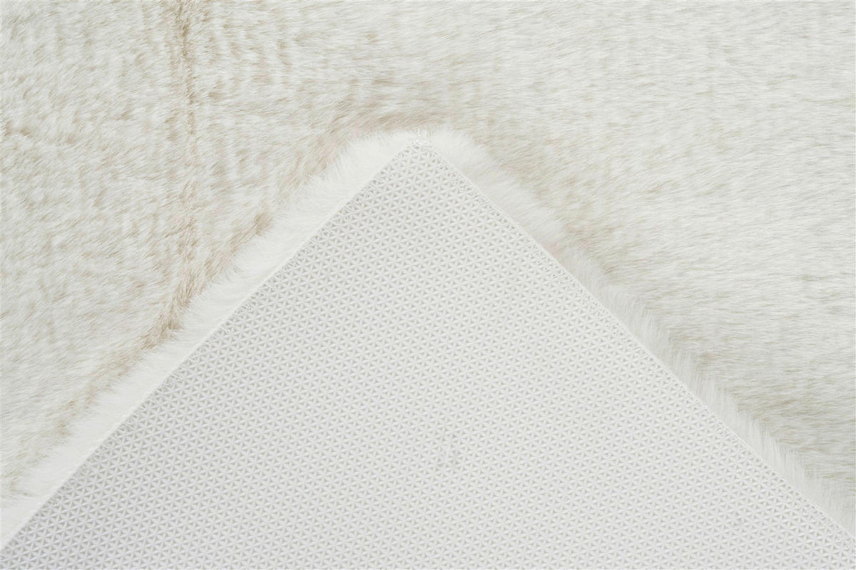 Kayoom Hochflorteppich Badematte Rabbit 625 weiß B/H/L: ca. 40x3,5x60 cm Badematte Rabbit 625 - weiß (60,00/40,00/3,50cm) - Kayoom