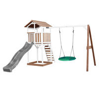 AXI Spielturm Beach Tower grau B/H/L: ca. 357x242x349 cm Beach Tower - braun/weiß (349,00/357,00/242,00cm) - AXI