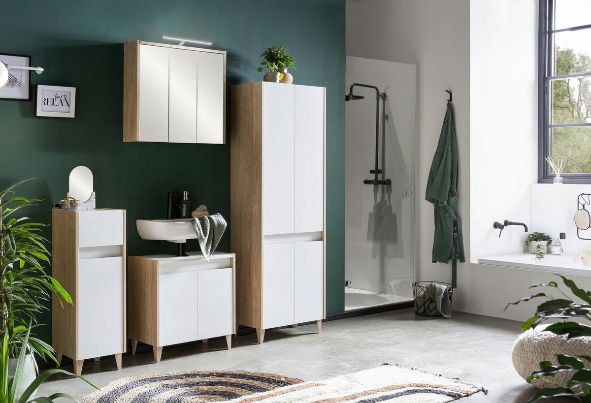 Spiegelschrank Flag Eiche Nachbildung B/H/T: ca. 65x64x16 cm Flag - Eiche (65,00/64,00/16,00cm) - Möbelpartner