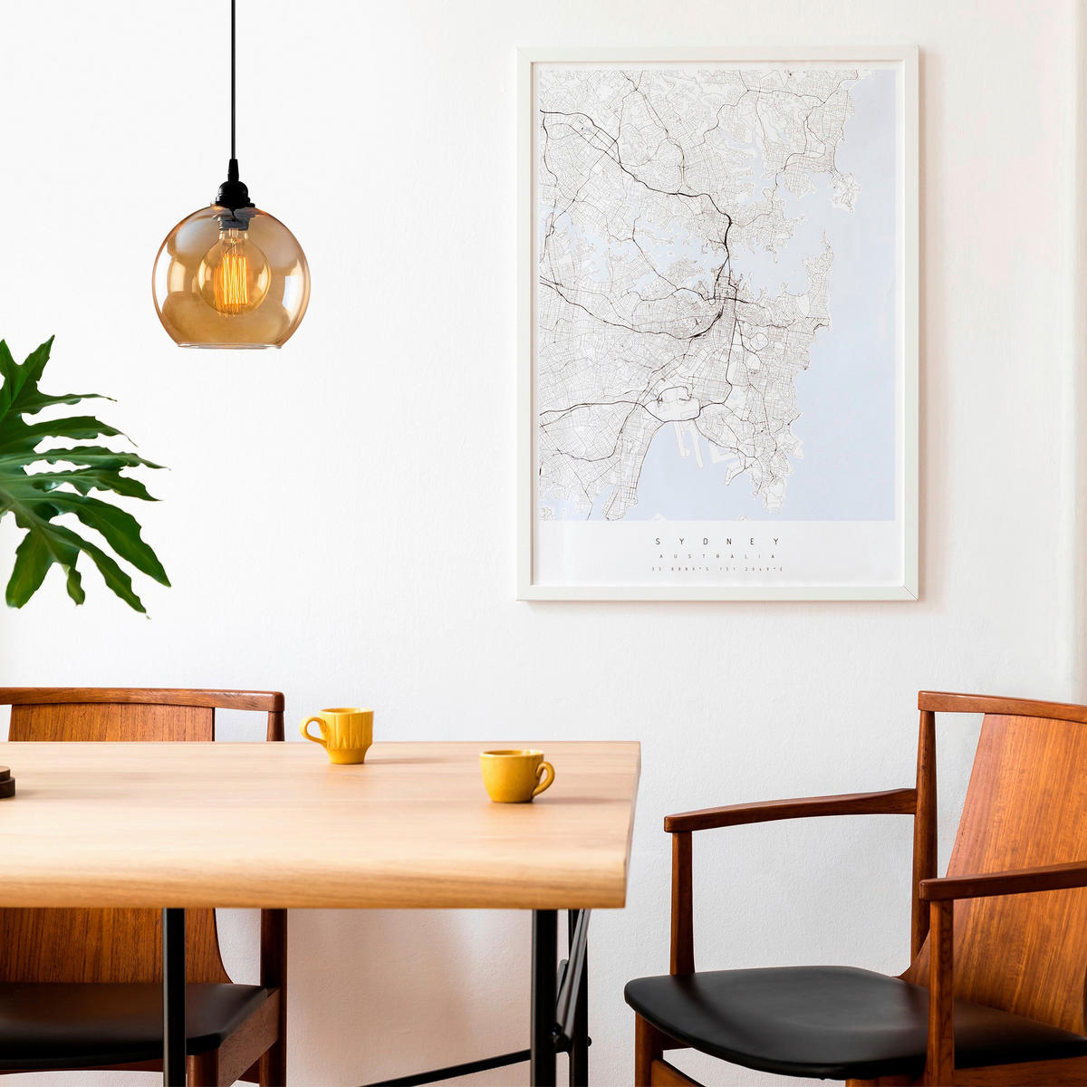 Opviq Pendelleuchte gold schwarz Glas B/H/T/L/D: ca. 20x116x20x20x20 cm E27 1 Brennstellen Pendelleuchte_Gold-020 - gold/schwarz (20,00/20,00/116,00cm) - Opviq