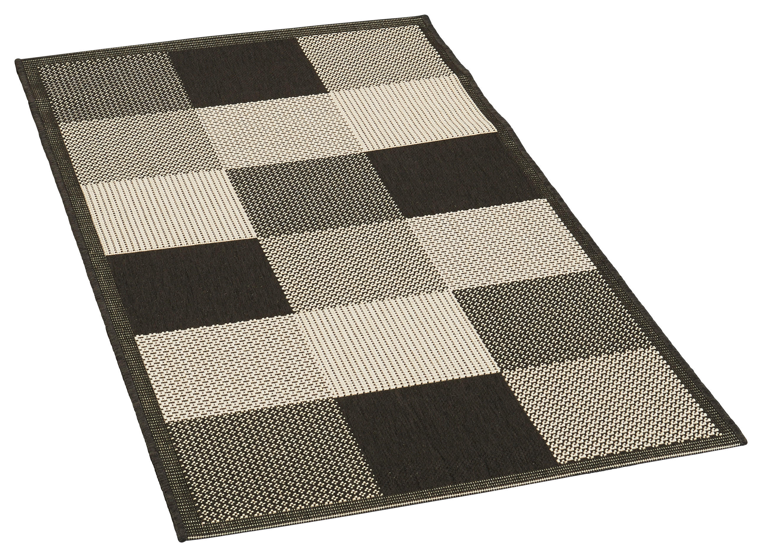 In-/Outdoor-Teppich Ambiente schwarz B/L: ca. 60x110 cm Ambiente - schwarz (60,00/110,00cm)