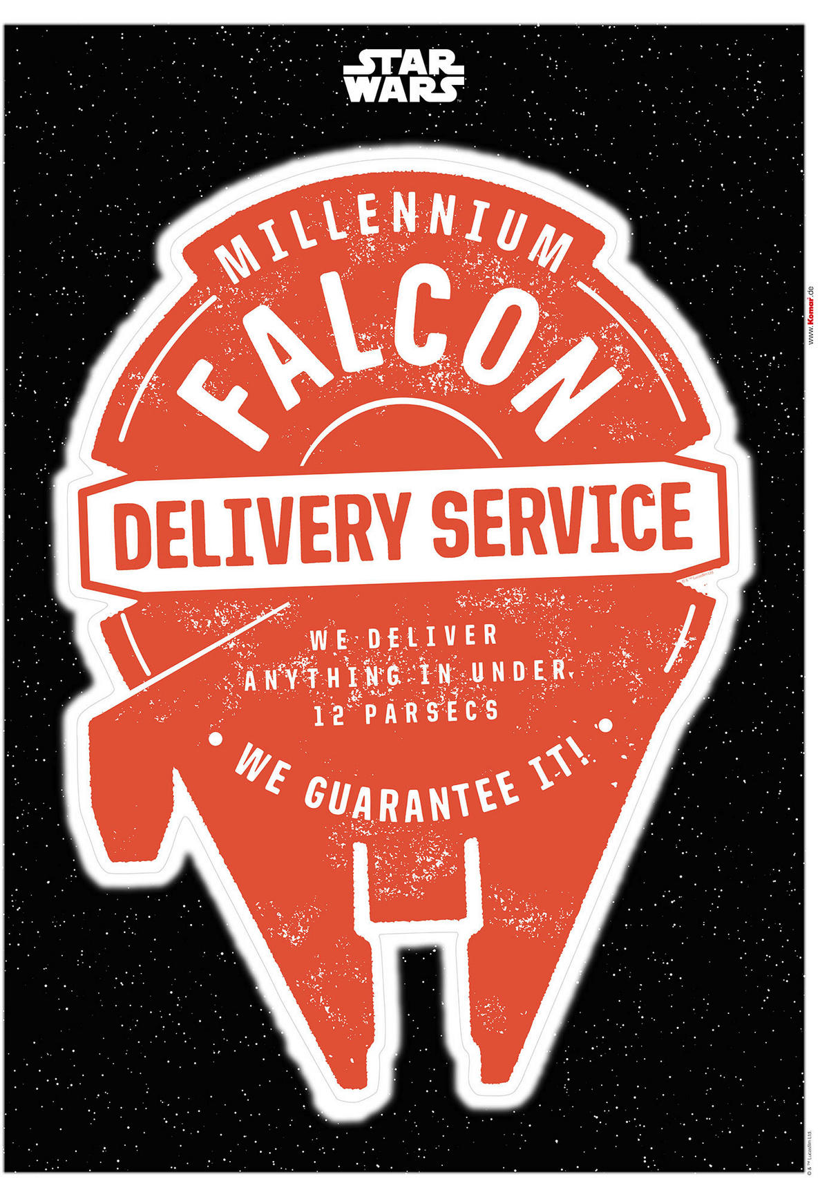Komar Wandtattoo Star Wars Delivery Service Star Wars Star Wars Delivery Service B/L: ca. 50x70 cm Star Wars Delivery Service - (50,00/70,00cm) - Komar