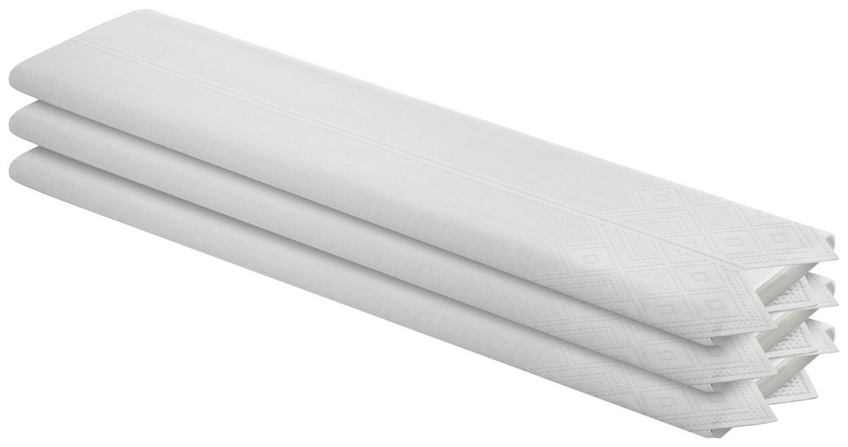Scheibengardinen-Meterware weiß H: ca. 52 cm Scheibengardine Jacquard - weiß (52,00cm)