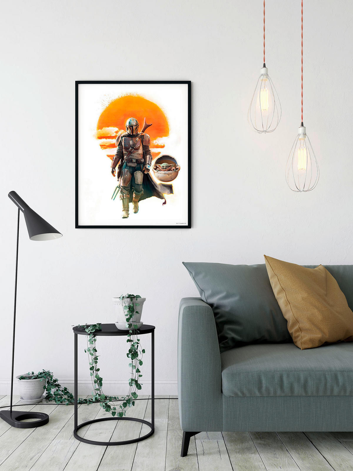 Komar Poster Mandalorian The Child Family Trip Disney B/L: ca. 30x40 cm Mandalorian The Child Family Trip - (30,00/40,00cm) - Komar