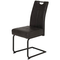 Schwingstuhl Betty anthrazit Vintage B/H/T: ca. 43x99x60 cm Betty - schwarz/anthrazit (43,00/99,00/60,00cm)