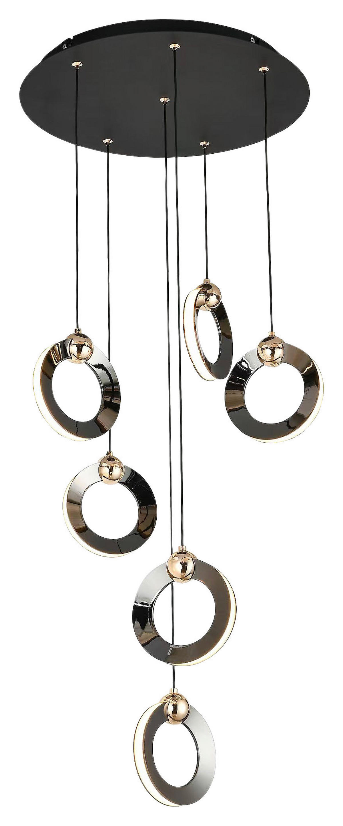 POCOline LED-Pendelleuchte schwarz Metall B/H/L: ca. 35x155x35 cm LED-Pendelleuchte_Emilie - schwarz (35,00/35,00/155,00cm) - POCOline