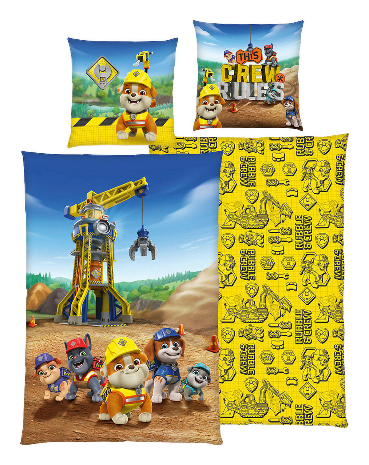 Bettwäsche Renforce Bettwäsche Rubble and Crew - bunt - Paw Patrol