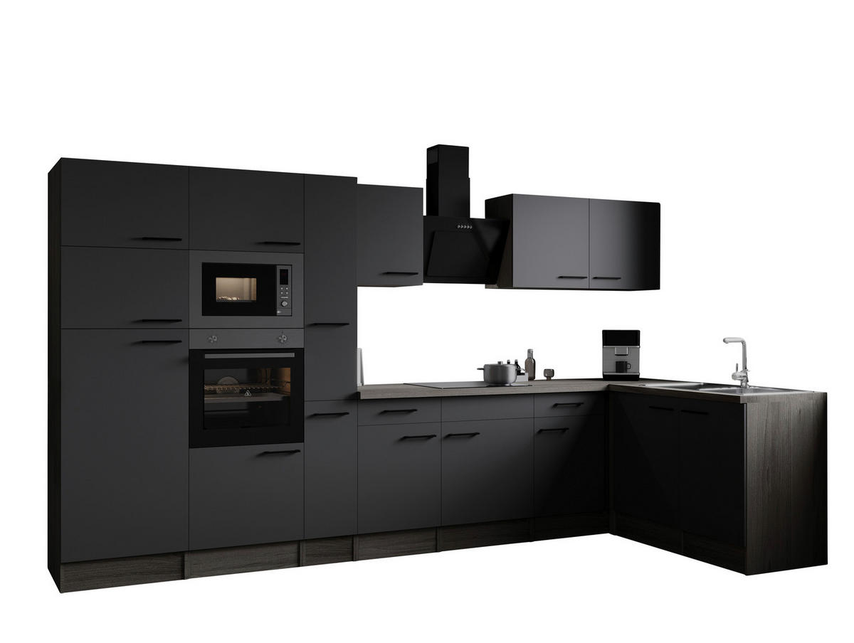 Winkelküche Oliver B/H/T: ca. 370x205x172 cm Oliver - Eiche/grau (370,00/205,00/172,00cm) - Respekta