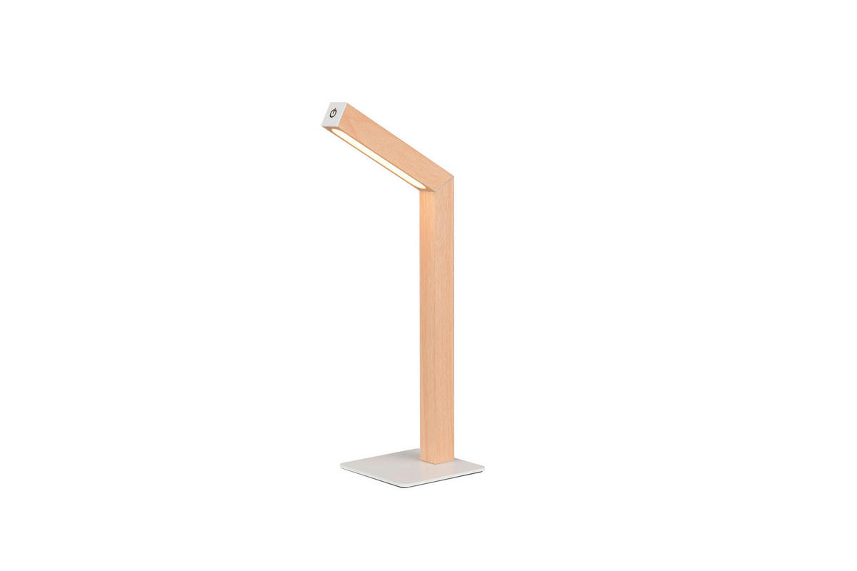 Reality LED Tischleuchte SKIP braun MDF B/H/T: ca. 11x37,5x14,5 cm 1 Brennstellen Skip - braun (11,00/37,50/14,50cm) - Reality